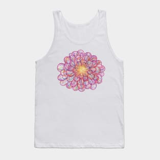 INFINITE BLOOM flower art abstract drawing Tank Top